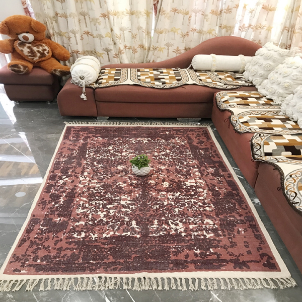 COTTON SCREEN ALL OVER PRINT RUG