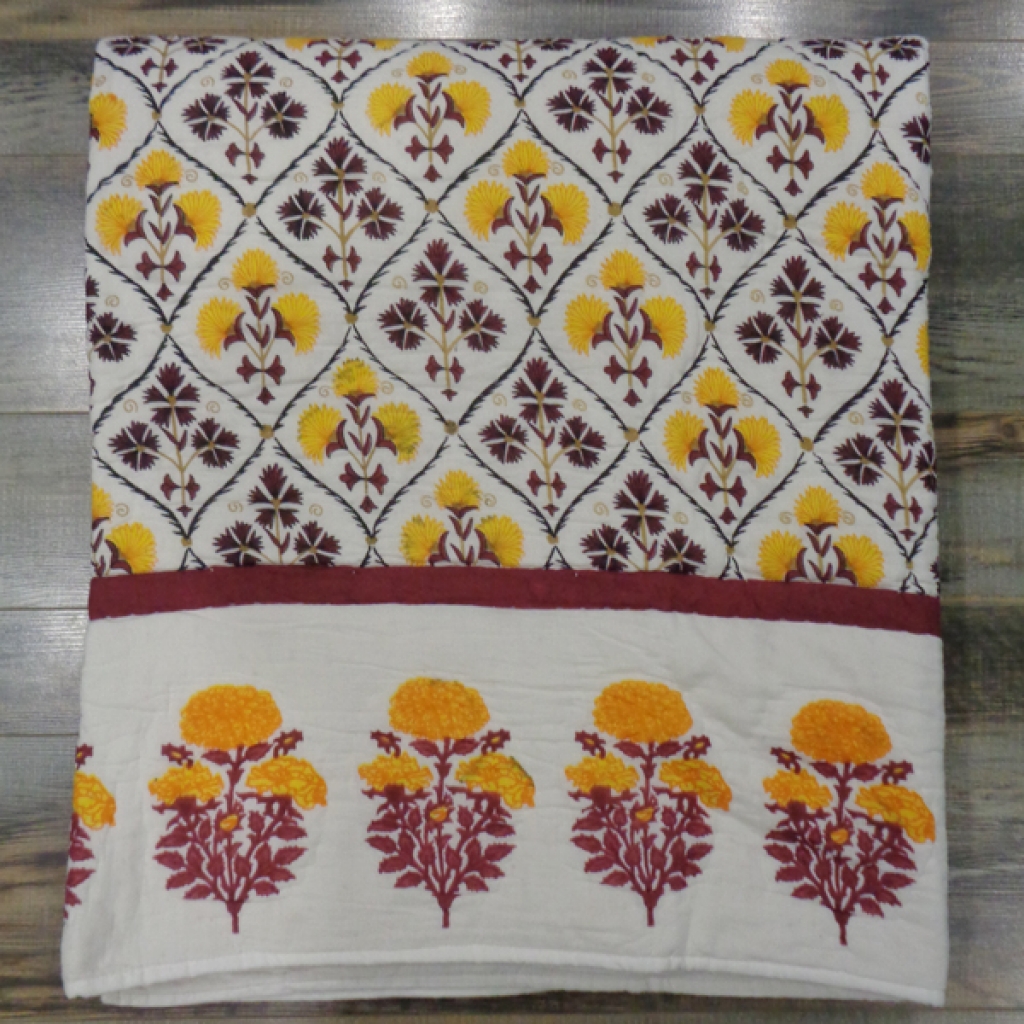 FLOWER PRINTED COTTON QUILTS