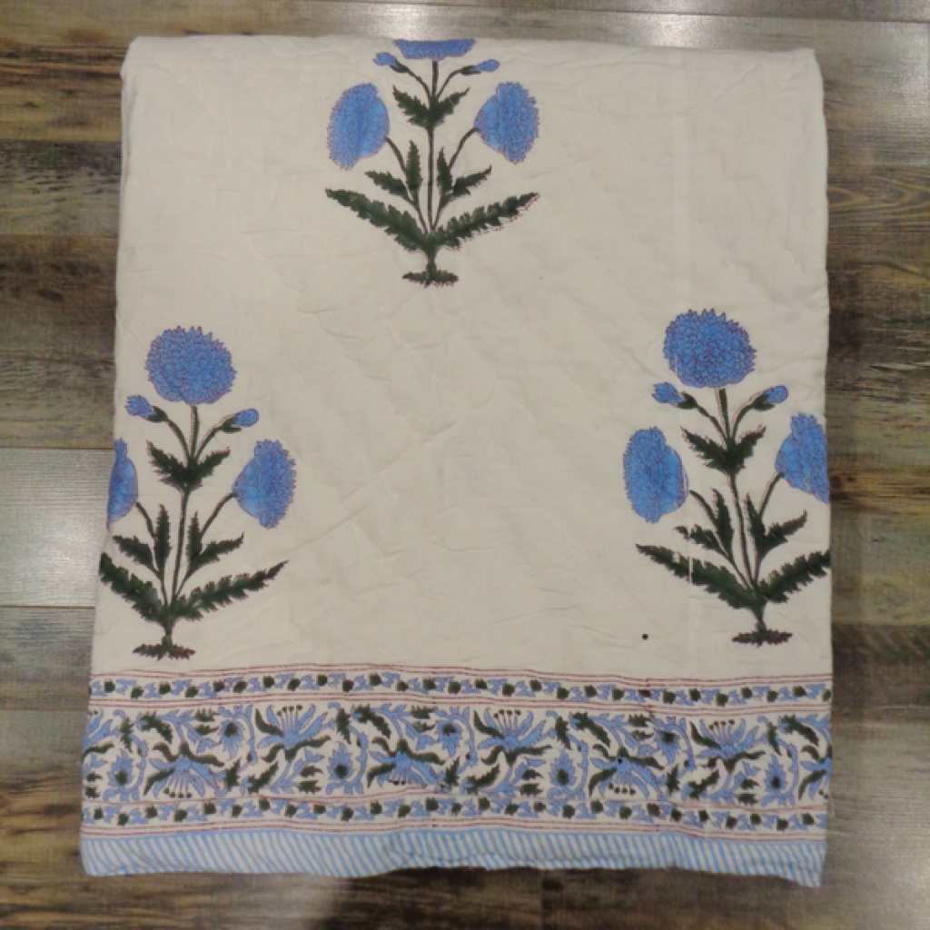 COTTON HAND BLOCK PRINTED QUILTS