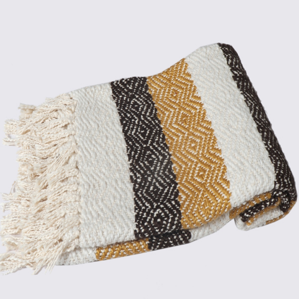 FANCY WOOLEN THROW FOR DECOR HOME