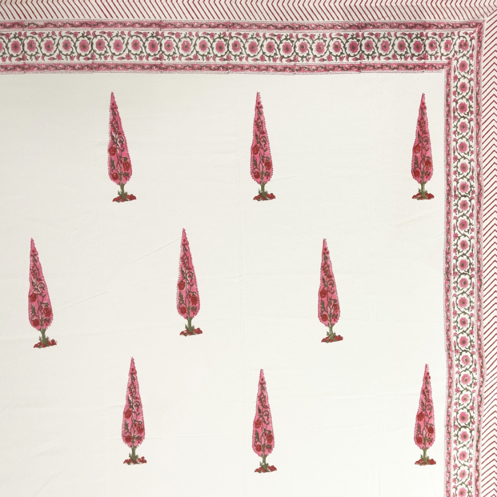 COTTON HANDBLOCK PRINTED BEDSHEET