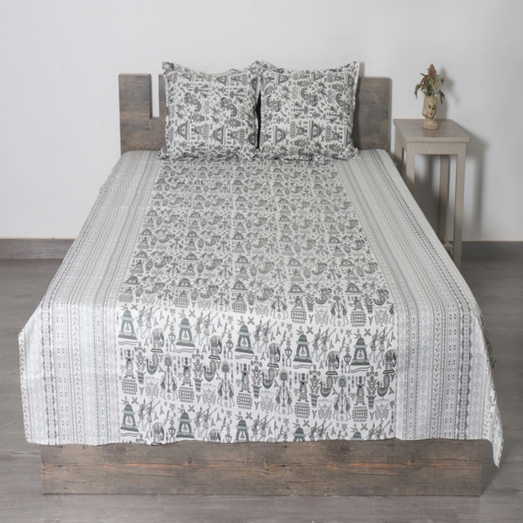 SCREEN PRINTED BED SHEET