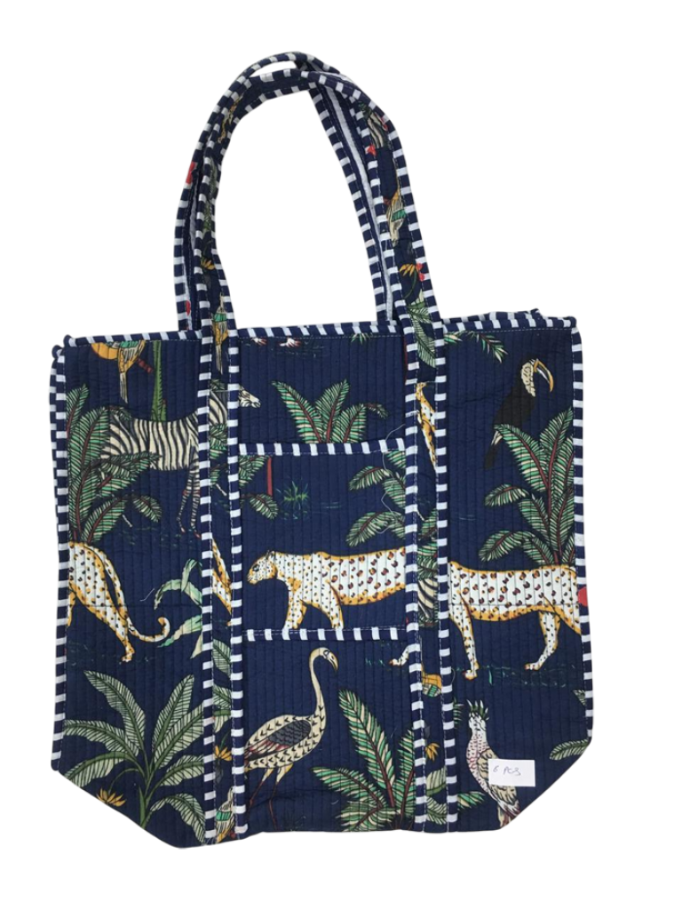 COTTON QUILTED TOTE BAGS