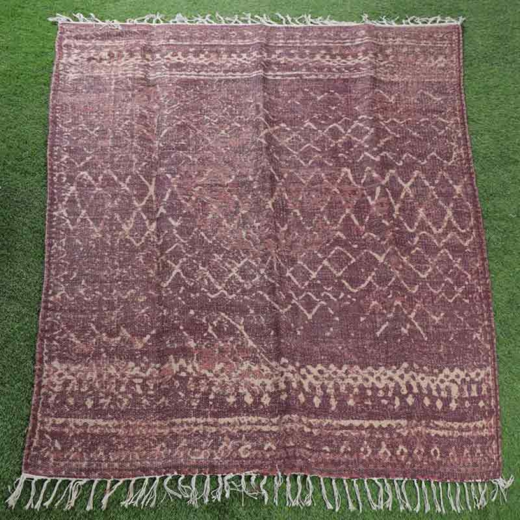 JUTE ALL OVER PRINTED RUGS & CARPETS