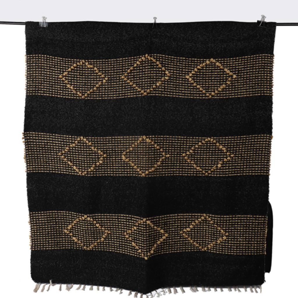 FANCY WOOLEN THROW FOR DECOR HOME